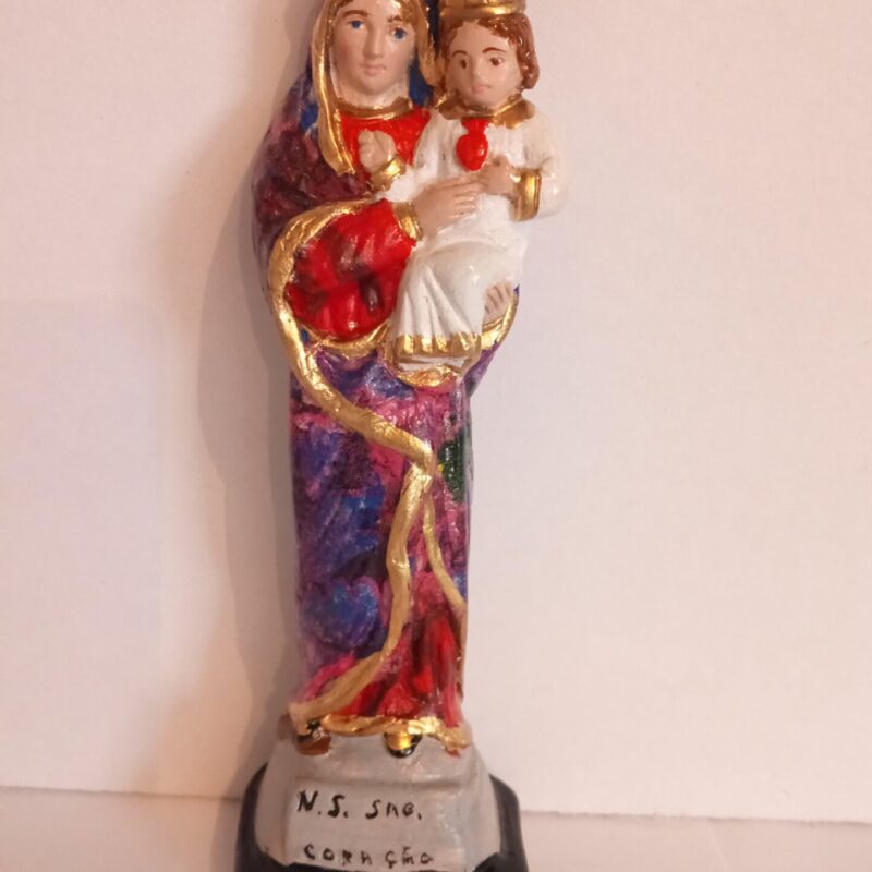 Nossa Senhora do Sagrado Coração com Decoupage