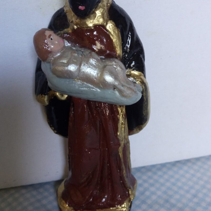 São Benedito com Decoupage